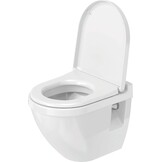 Duravit WC-bril Starck 3, toiletdeksel van Urea-duroplast, wc-deksel met roestvrijstalen scharnieren, wit