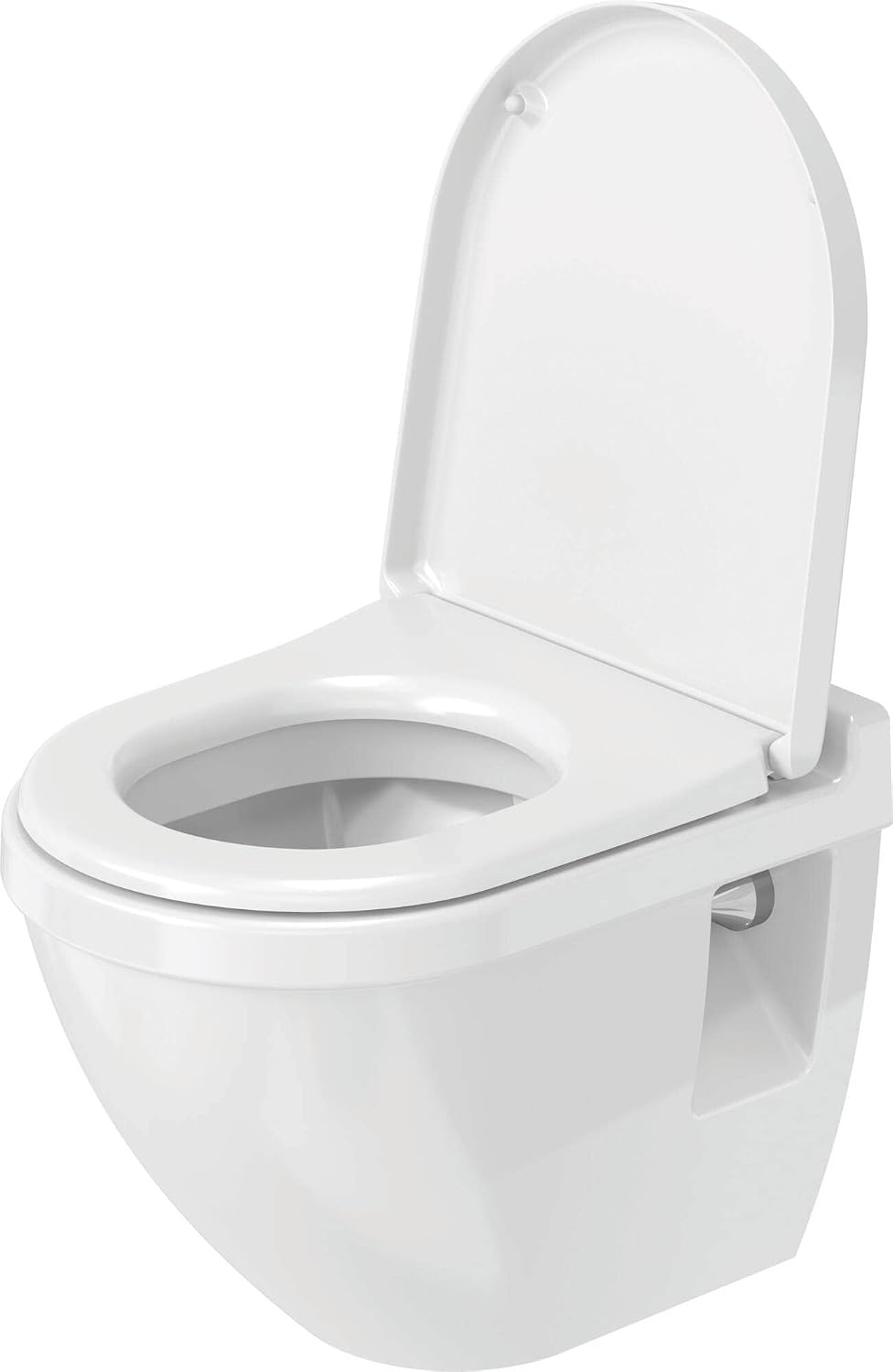 Duravit WC-bril Starck 3, toiletdeksel van Urea-duroplast, wc-deksel met roestvrijstalen scharnieren, wit