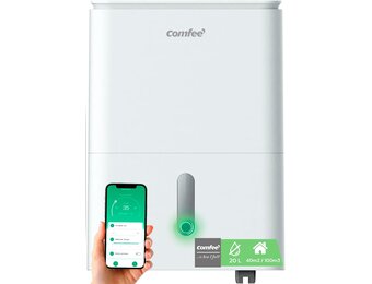 COMFEE Easy Dry Luchtontvochtiger 20L per dag - Wit - 40 m²