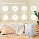 COMFEE Easy Dry Luchtontvochtiger 20L per dag - Wit - 40 m²
