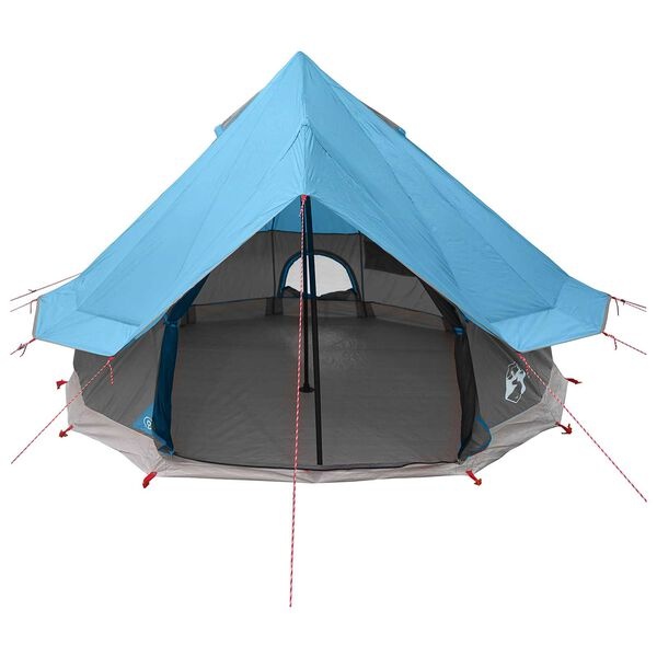vidaXL Tipi Tent 4-persoons Blauw Polyester en staal