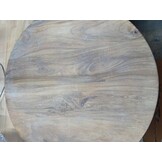 Tafelblad Massief Mangohout Rond 70cm - 58% Korting