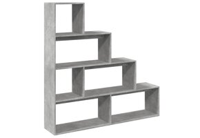 Boekenkast / Kamerscherm Grijs 4-laags - 143,5 cm - 41% Korting!