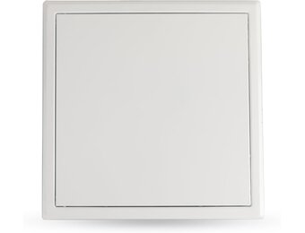 STAR BOX - Bezoekluik van professioneel staal met witte veter - Gemakkelijke toegang leidingen water mantel technische zolder plafond (500X500mm)