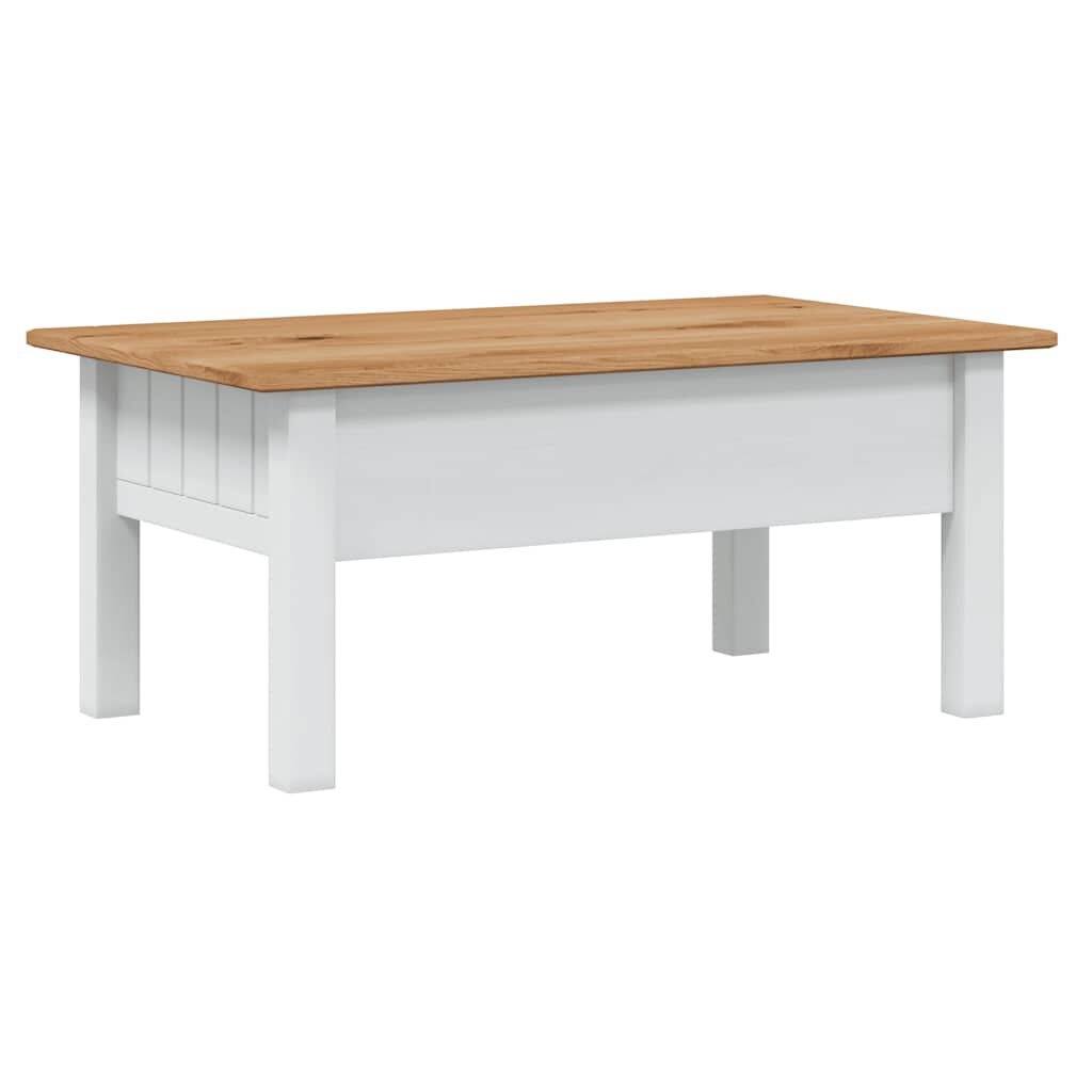 vidaXL Salontafel Panama Range 100x60x45 cm massief grenenhout wit