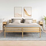vidaXL Nachtkastjes 2 st met lade 25x31x66 cm artisanaal eikenkleurig
