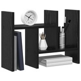 vidaXL Bureau Organizer Zwart eiken 34,5 x 15,5 x 35,5 cm