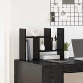 vidaXL Bureau Organizer Zwart eiken 34,5 x 15,5 x 35,5 cm