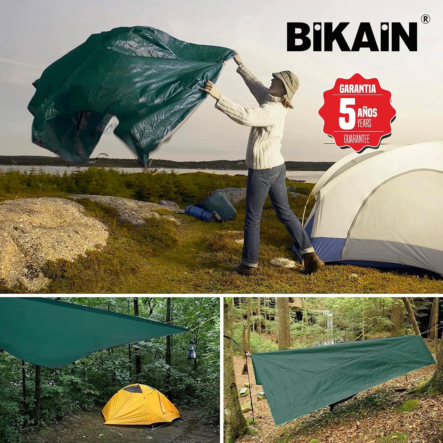 Bikain Bi042LO afdekzeil universeel groen