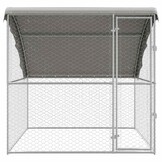 vidaXL Hondenhok Zilver 2 x 2 x 2 m Gegalvaniseerd staal