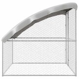 vidaXL Hondenhok Zilver 2 x 2 x 2 m Gegalvaniseerd staal
