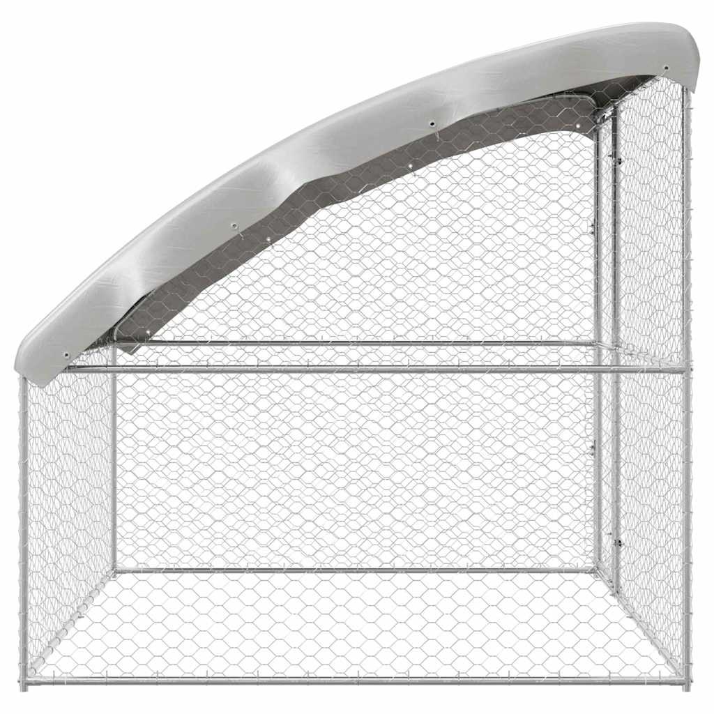 vidaXL Hondenhok Zilver 2 x 2 x 2 m Gegalvaniseerd staal