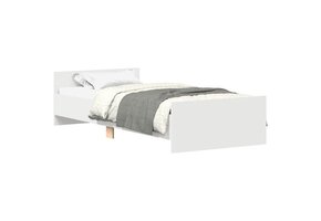 Wit Houten Bedframe 75x190 cm - Met Korting!
