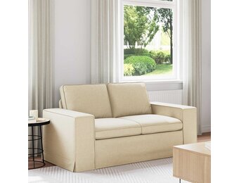 vidaXL Bank Crème 162 x 80 x 82 cm Stof