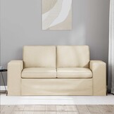 vidaXL Bank Crème 162 x 80 x 82 cm Stof