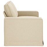 vidaXL Bank Crème 162 x 80 x 82 cm Stof