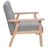 vidaXL Fauteuil stof lichtgrijs