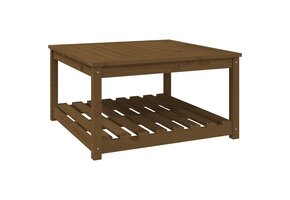 Houten Tuintafel Grenenhout 82.5x82.5x45 cm Honingbruin - 34% Korting