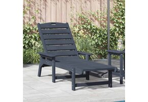 VidaXL Ligstoel Marineblauw HDPE - 35% Korting