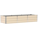 vidaXL Plantenbak Ivoor 240 x 80 x 45 cm Staal