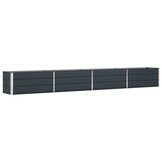 vidaXL Plantenbak Antraciet 385 x 50 x 45 cm Gegalvaniseerd staal
