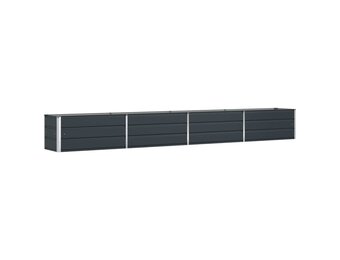 vidaXL Plantenbak Antraciet 385 x 50 x 45 cm Gegalvaniseerd staal