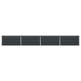 vidaXL Plantenbak Antraciet 385 x 50 x 45 cm Gegalvaniseerd staal