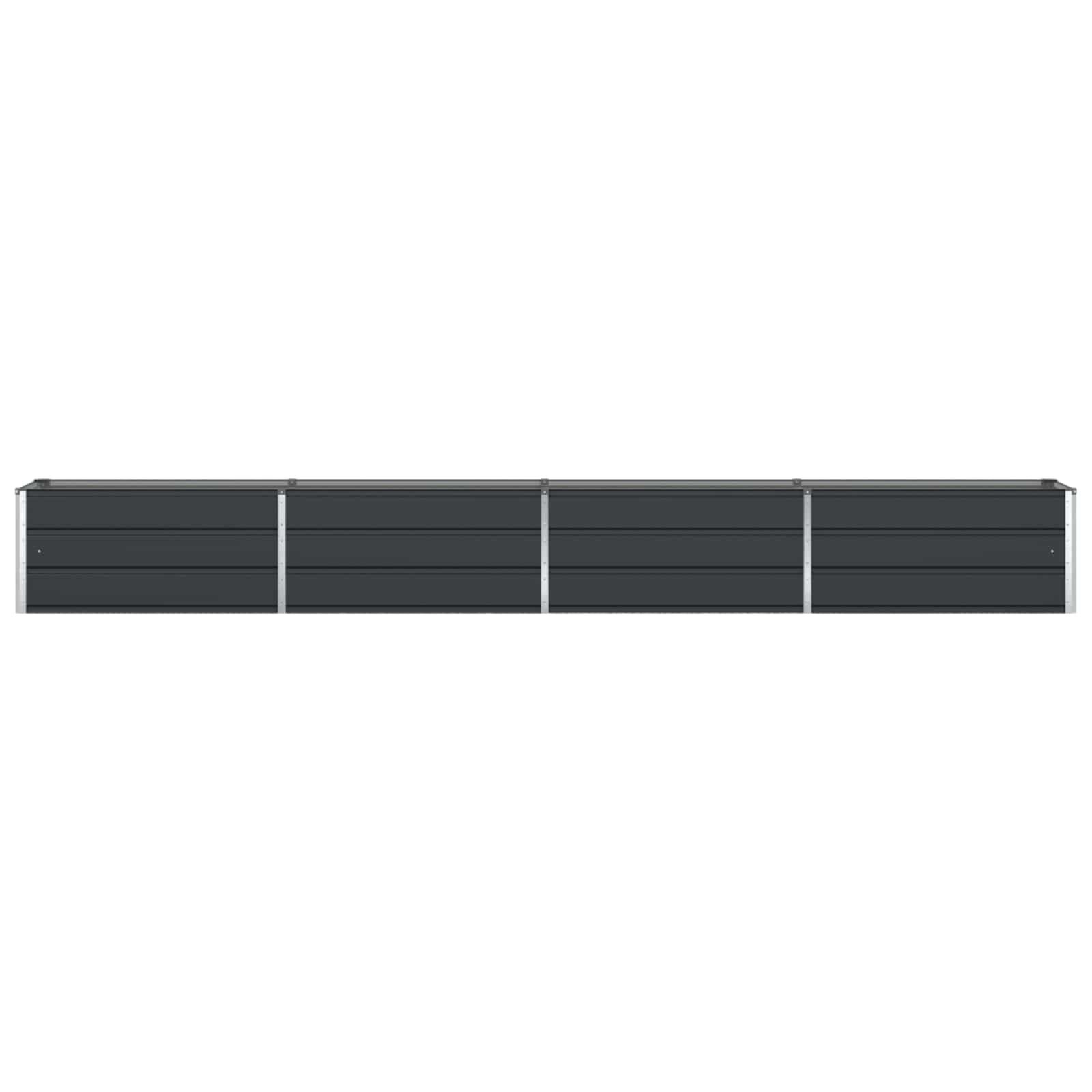 vidaXL Plantenbak Antraciet 385 x 50 x 45 cm Gegalvaniseerd staal