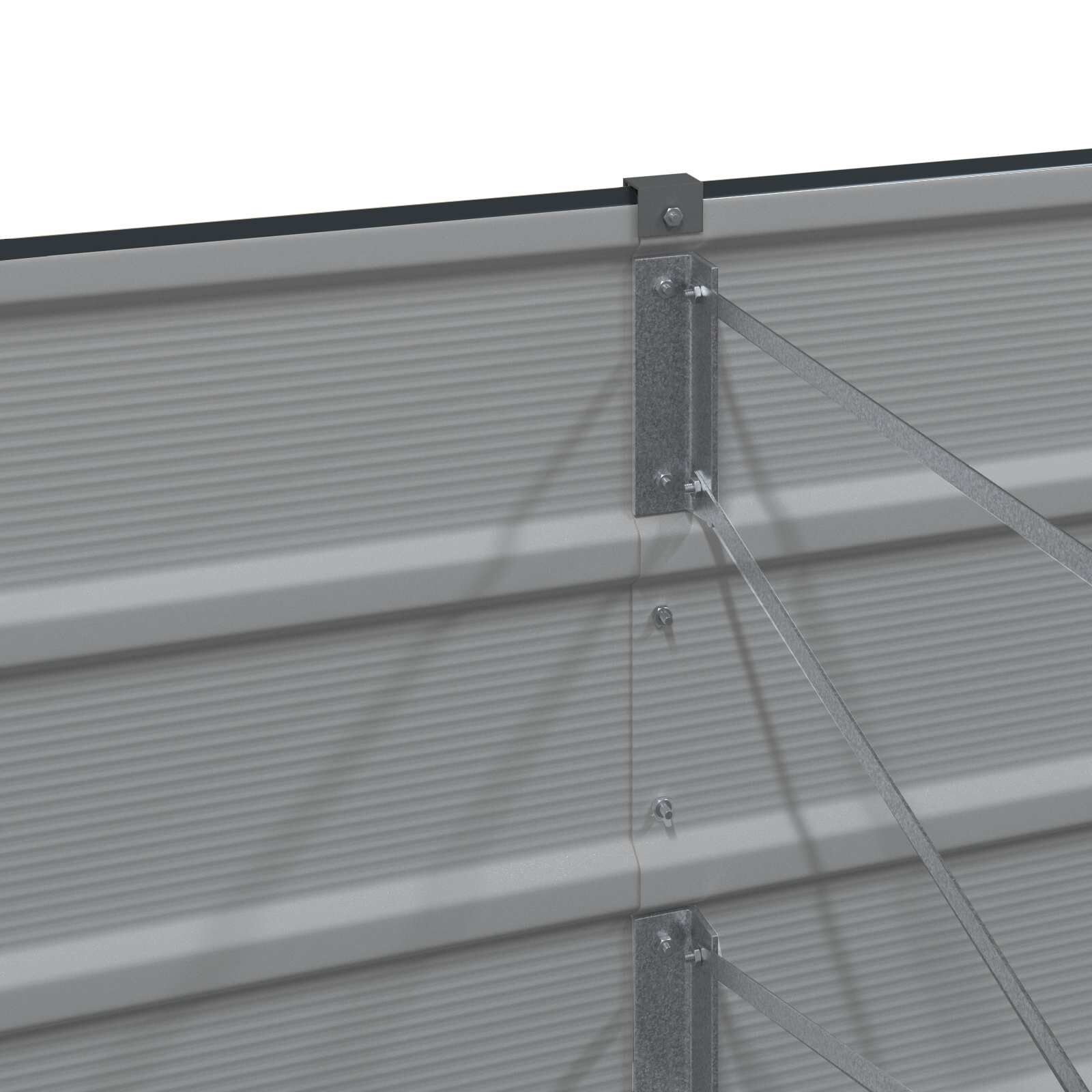 vidaXL Plantenbak Antraciet 385 x 50 x 45 cm Gegalvaniseerd staal