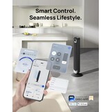 DREO 42 Inch Smart Tower Fan - Zwarte Torenventilator met WiFi en Afstandsbediening