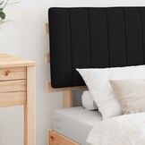 vidaXL Bedframe met Gevoerd Hoofdgedeelte Zwart 80 x 200 cm
