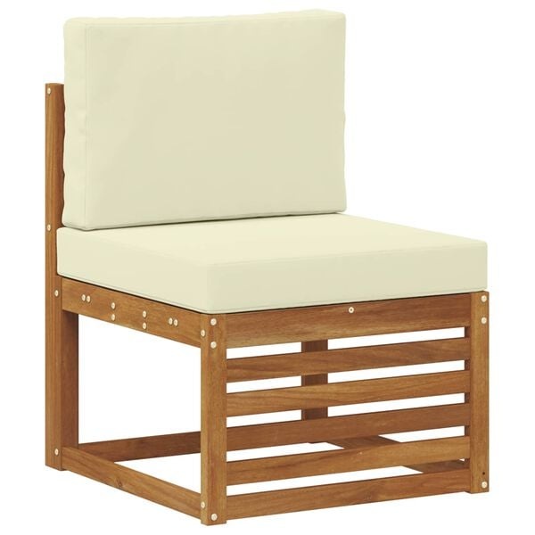 vidaXL Buiten Midden Sofa Massief Acaciahout Naturel