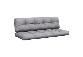 Palletkussens 2 st. stof grijs - 54% korting