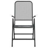 2 Inklapbare Tuinstoelen Metaalgaas Antraciet - 57% Korting
