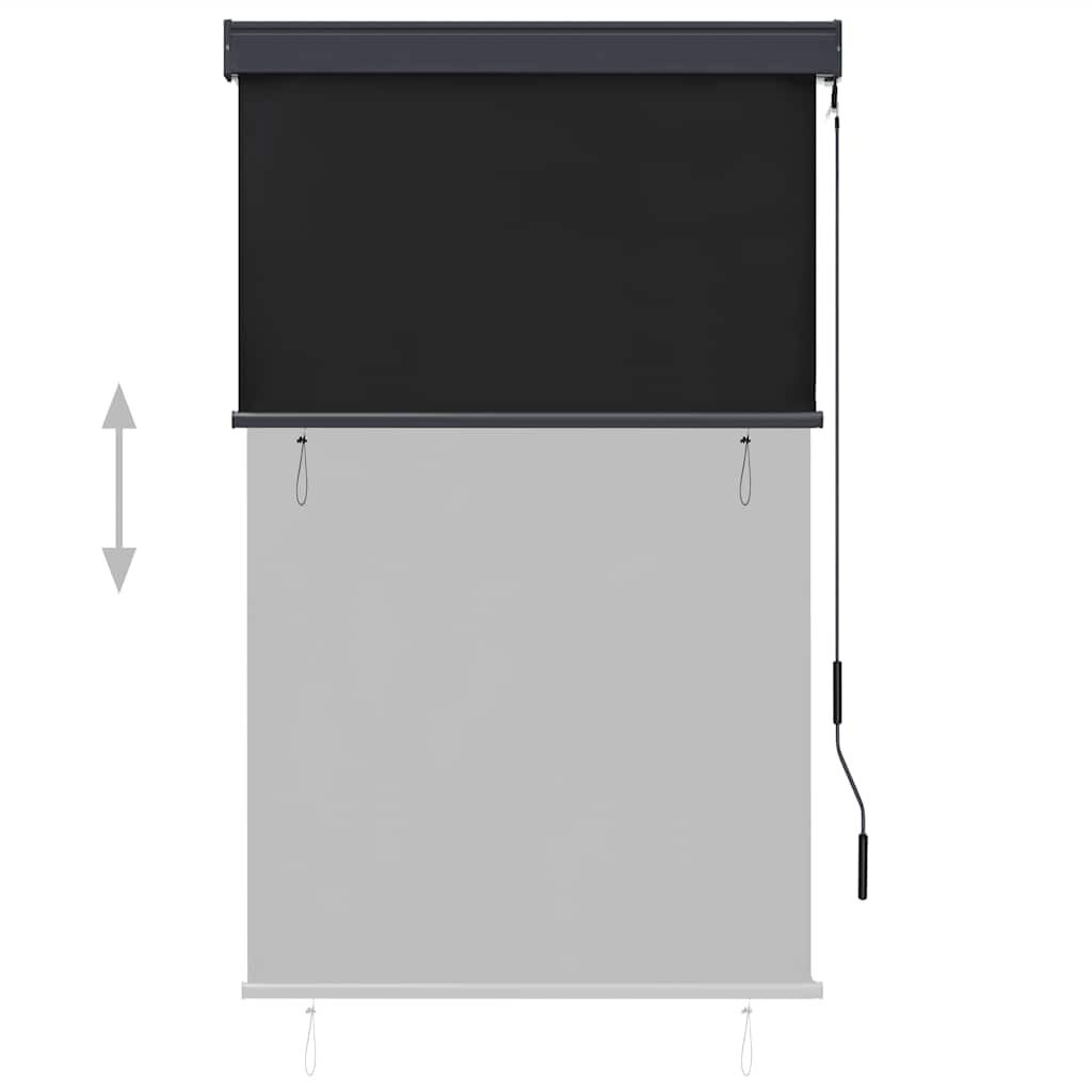 vidaXL Rolgordijn voor buiten 100x250 cm antraciet
