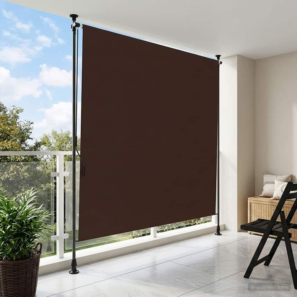 vidaXL Buiten Rolgordijn Bruin 200 x 270 cm