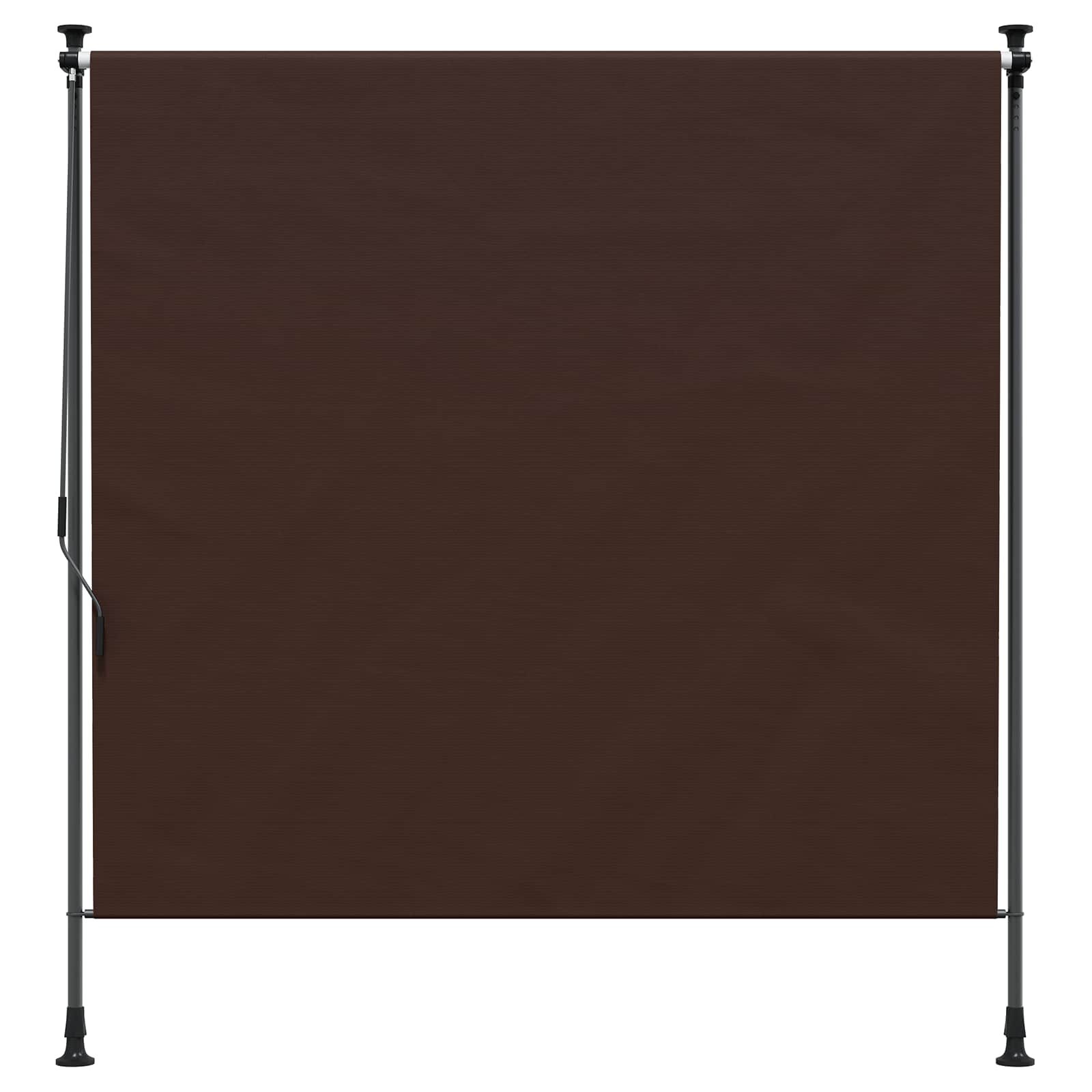 vidaXL Buiten Rolgordijn Bruin 200 x 270 cm