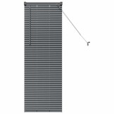 vidaXL Venetiaanse jaloezie Donkergrijs 130 x 50 cm 25 mm Aluminium