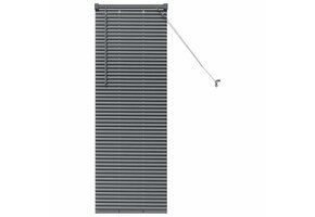 Donkergrijze Aluminium Jaloezie 130x50 cm - 31% Korting