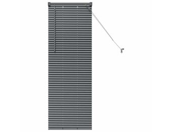 vidaXL Venetiaanse jaloezie Donkergrijs 130 x 50 cm 25 mm Aluminium