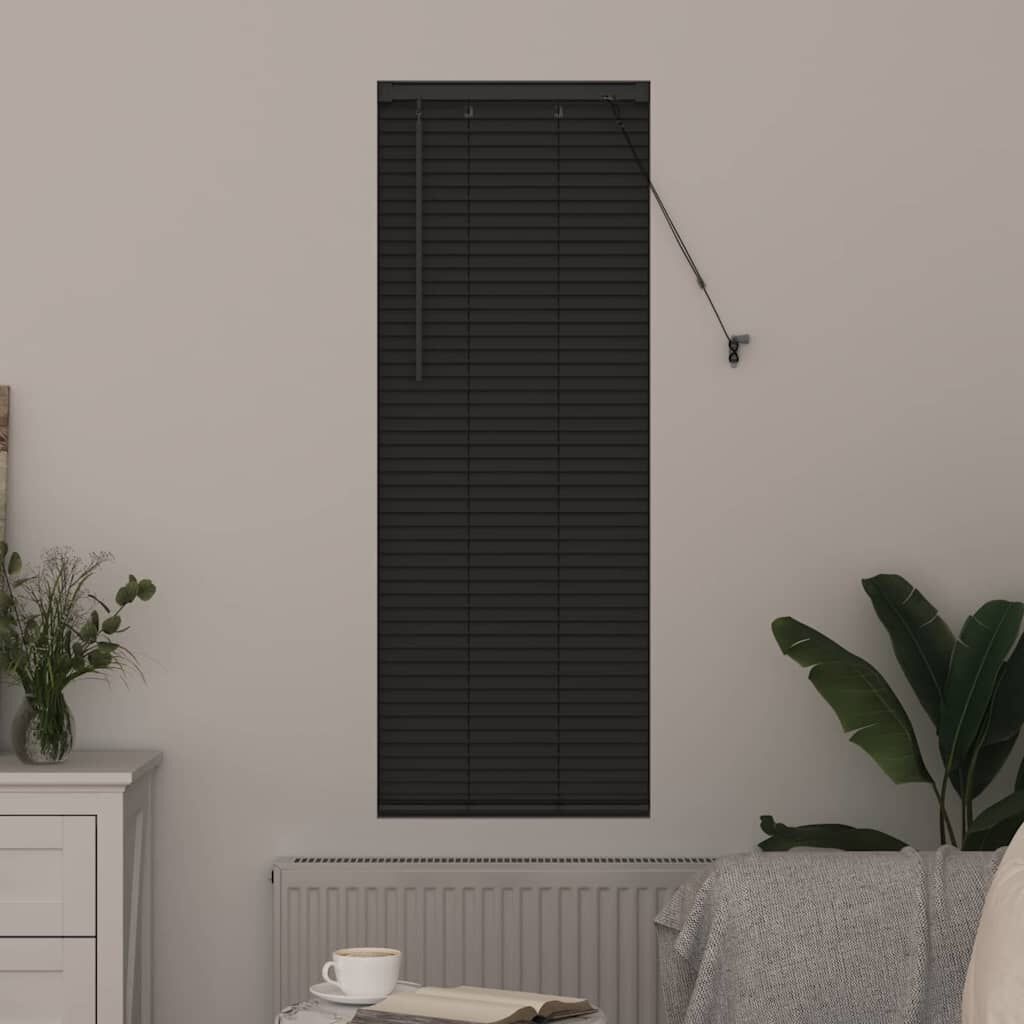 vidaXL Venetiaanse jaloezie Donkergrijs 130 x 50 cm 25 mm Aluminium