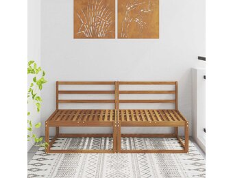 vidaXL 2 Stuk Buiten Midden Sofa Naturel 158 x 83 x 73 cm