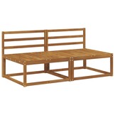 vidaXL 2 Stuk Buiten Midden Sofa Naturel 158 x 83 x 73 cm