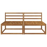 vidaXL 2 Stuk Buiten Midden Sofa Naturel 158 x 83 x 73 cm