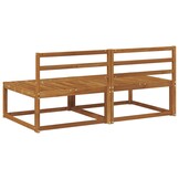 vidaXL 2 Stuk Buiten Midden Sofa Naturel 158 x 83 x 73 cm