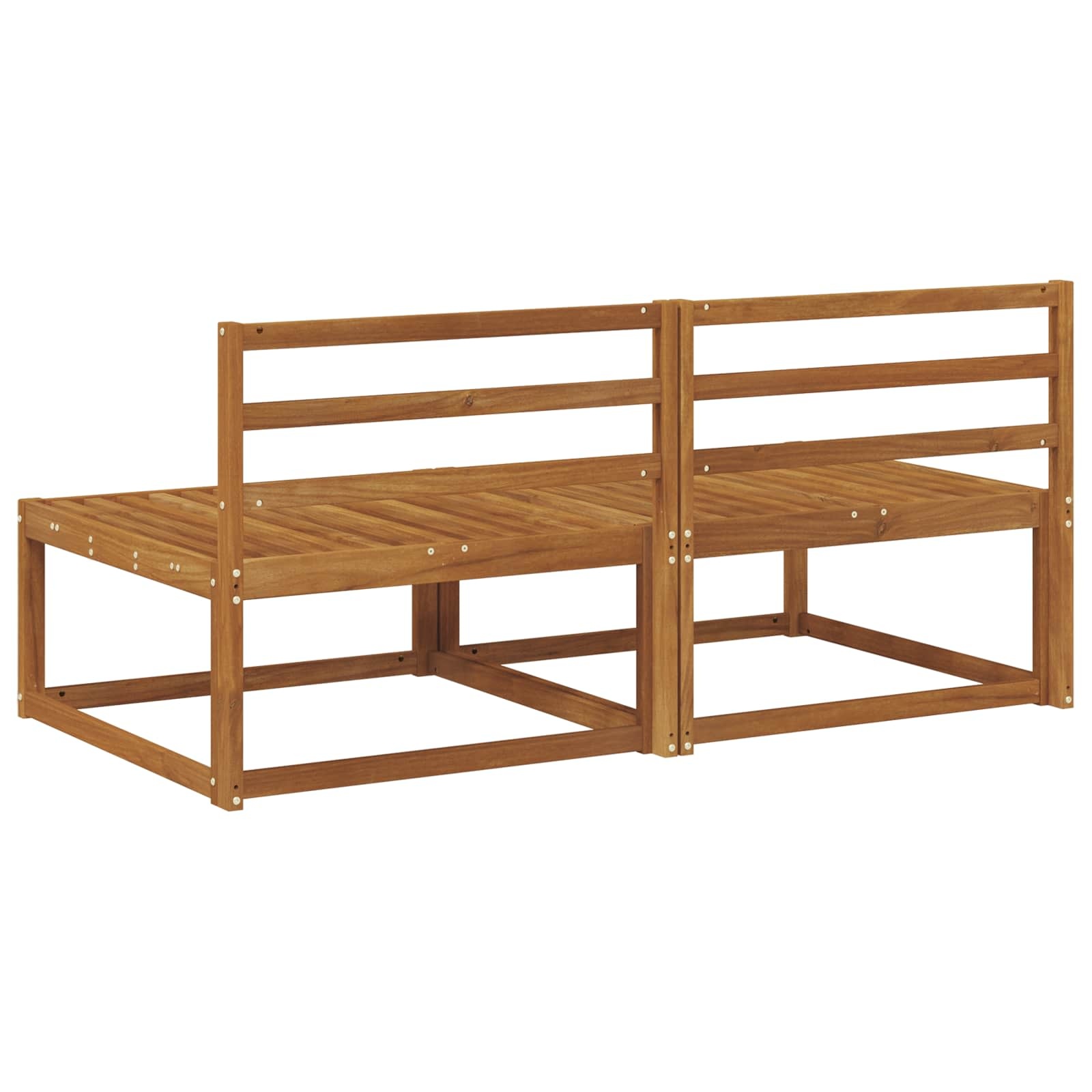 vidaXL 2 Stuk Buiten Midden Sofa Naturel 158 x 83 x 73 cm