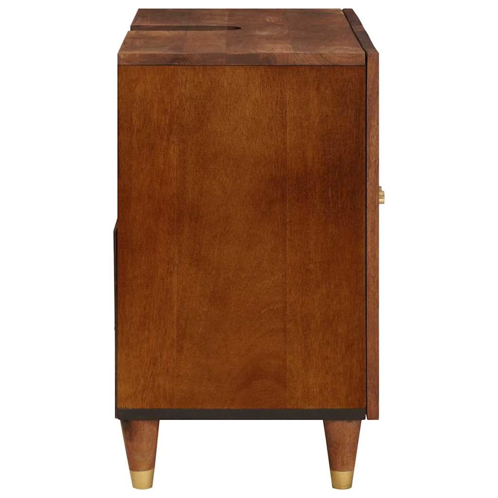vidaXL Wastafelkast Bruin 62 x 33 x 58 cm Bewerkt hout