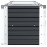 vidaXL Plantenbak verhoogd 320x40x45 cm gegalvaniseerd staal antraciet