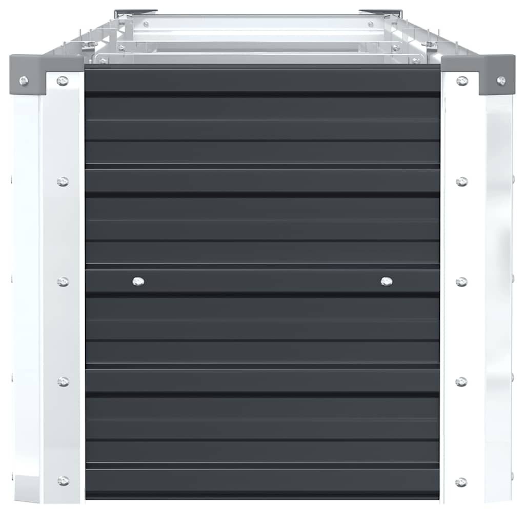 vidaXL Plantenbak verhoogd 320x40x45 cm gegalvaniseerd staal antraciet
