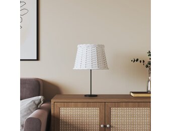 vidaXL Lampenkap Ø25x17 cm wicker wit